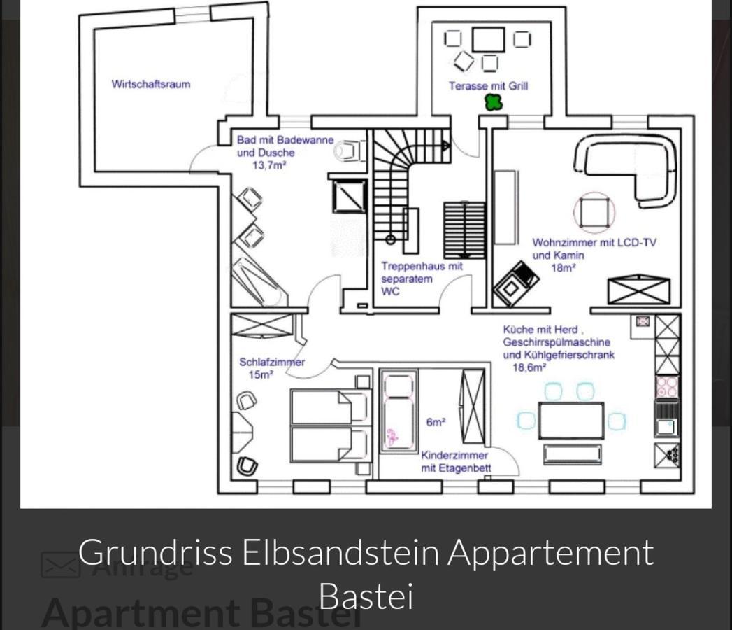 Guesthouse Elbsandstein App. Bastei Rathmannsdorf Экстерьер фото